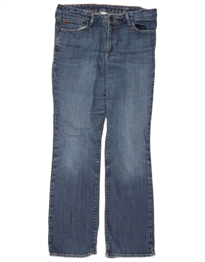 Eddie Bauer Vaqueros clásicos con corte de bota para mujer EU 12 Large W32 L31 Algodón azul