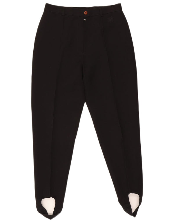 Belfe & Pantalones casuales con estribo de cintura alta para mujer UK 18 XL W30 L26 Negro