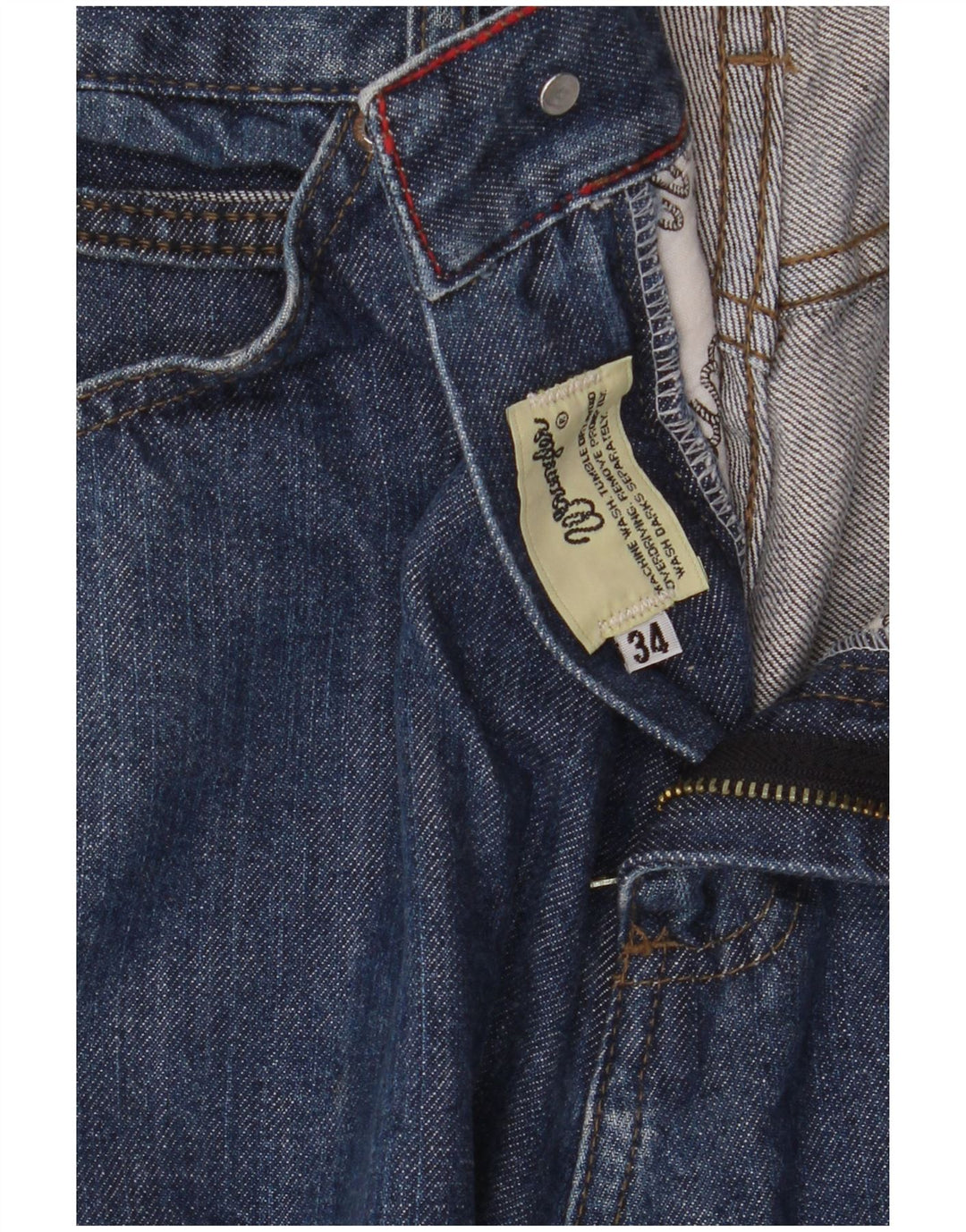 Wrangler Vaqueros rectos para hombre W34 L33 Algodón azul
