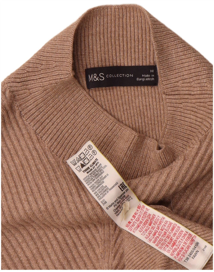 Marks & Spencer Suéter con Cuello Alto para Mujer UK 44 Marrón Medio