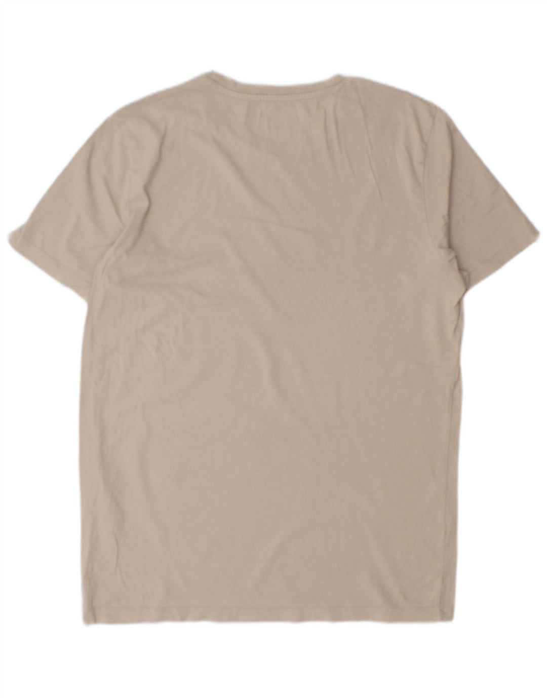JACK & JONES Hombre Camiseta Top Medium Beige Algodón