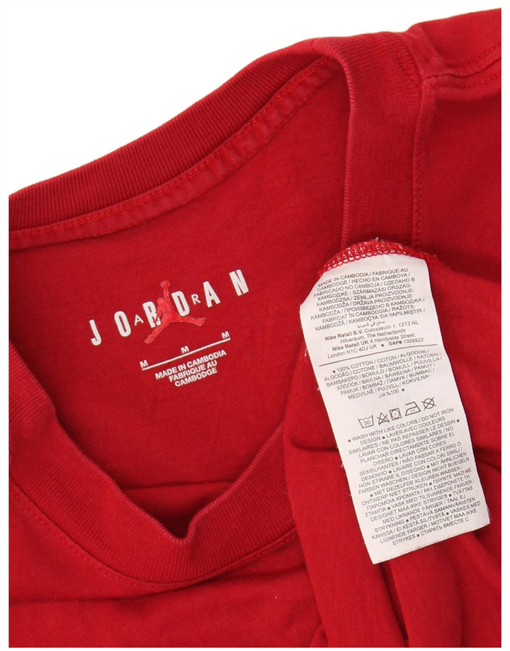 JORDAN Camiseta gráfica para hombre Top Medium Red Cotton