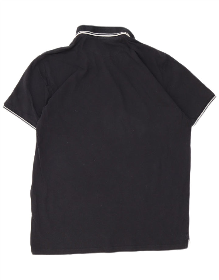 Champion Polo Para Hombre Grande De Algodón Negro