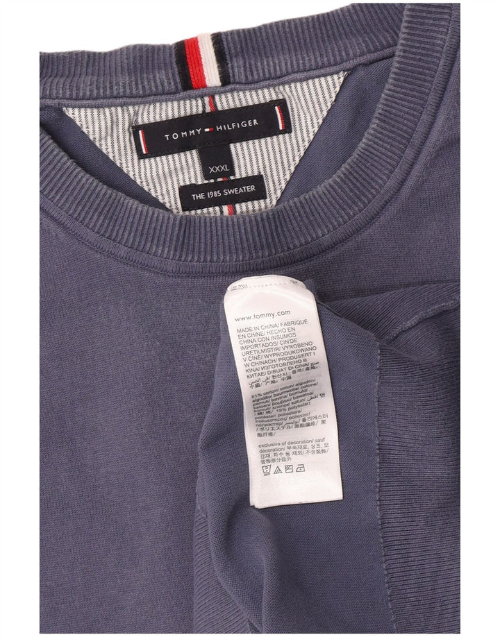 Tommy Hilfiger Sudadera para hombre Jumper 3XL Algodón azul
