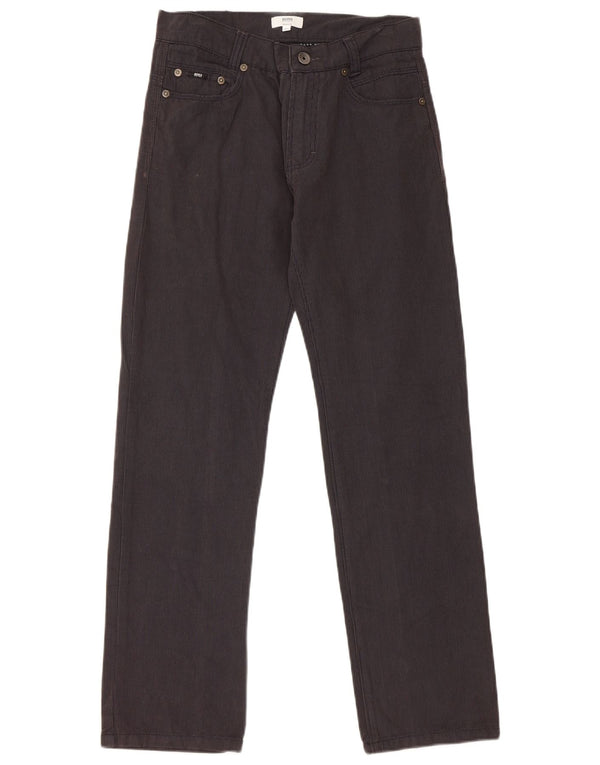 Hugo Boss Pantalones casuales rectos para niños 13-14 años W28 L28 Algodón negro