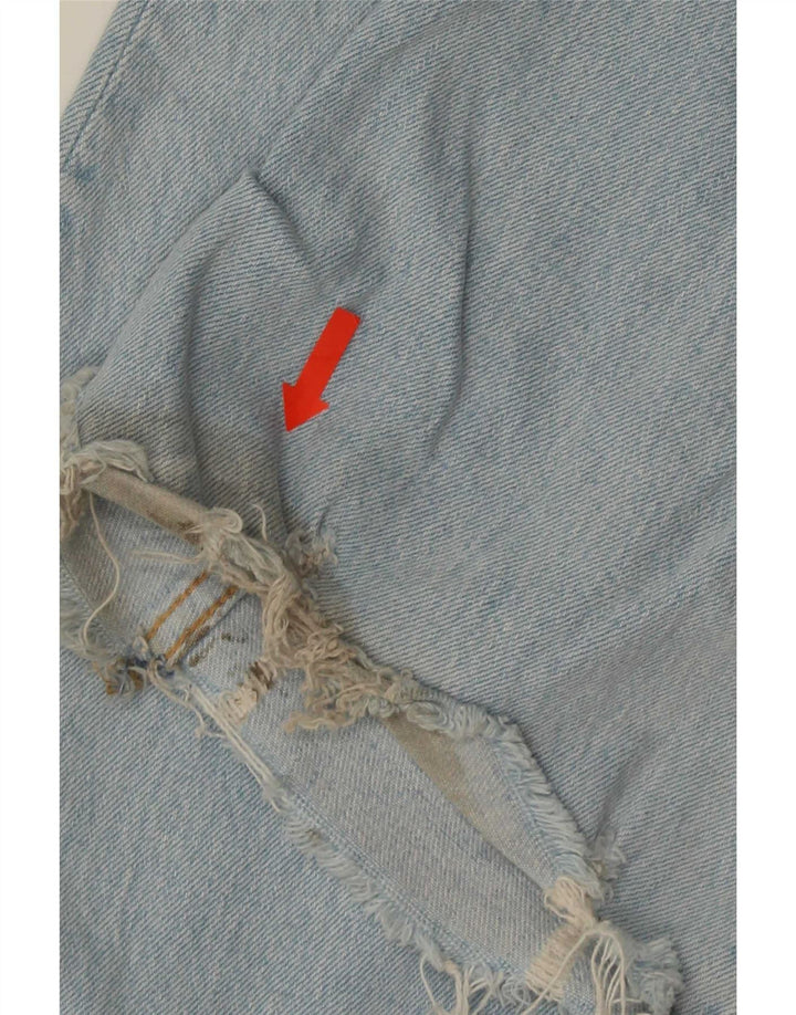 Zara Vaqueros Acampanados Desgastados Altos para Mujer EU 34 2XS W24 L36 Azul