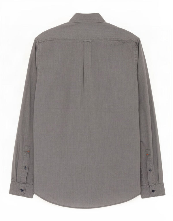 Camisa Hugo Boss Hombre Regular Fit Algodón Azul Medio