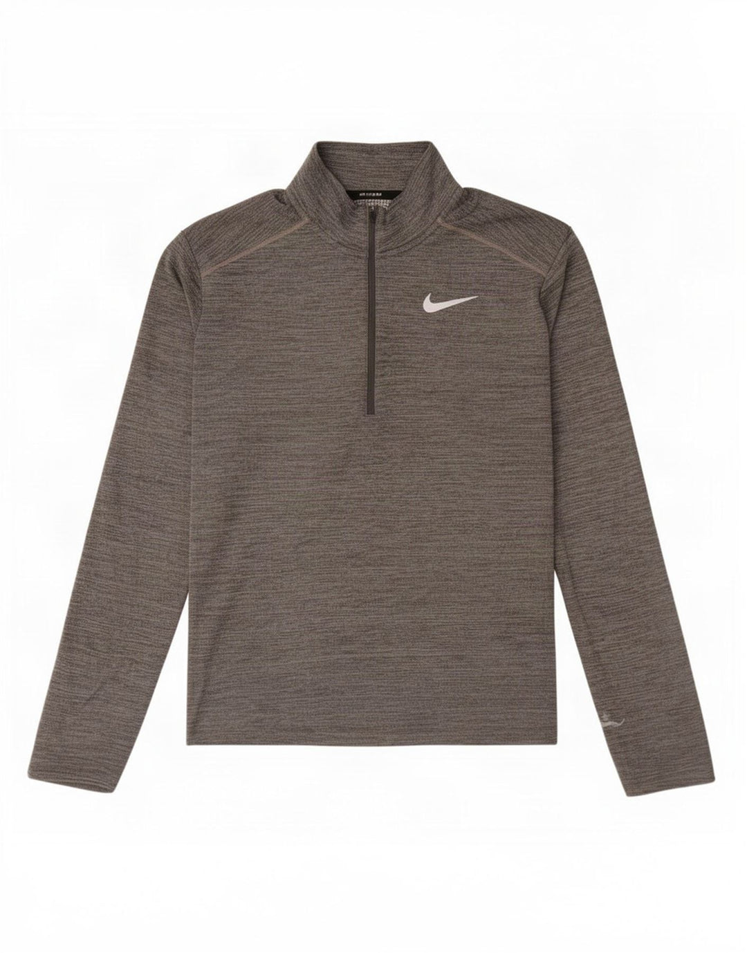 Nike Dri Fit - Chándal con cremallera y cuello para hombre, color gris medio moteado