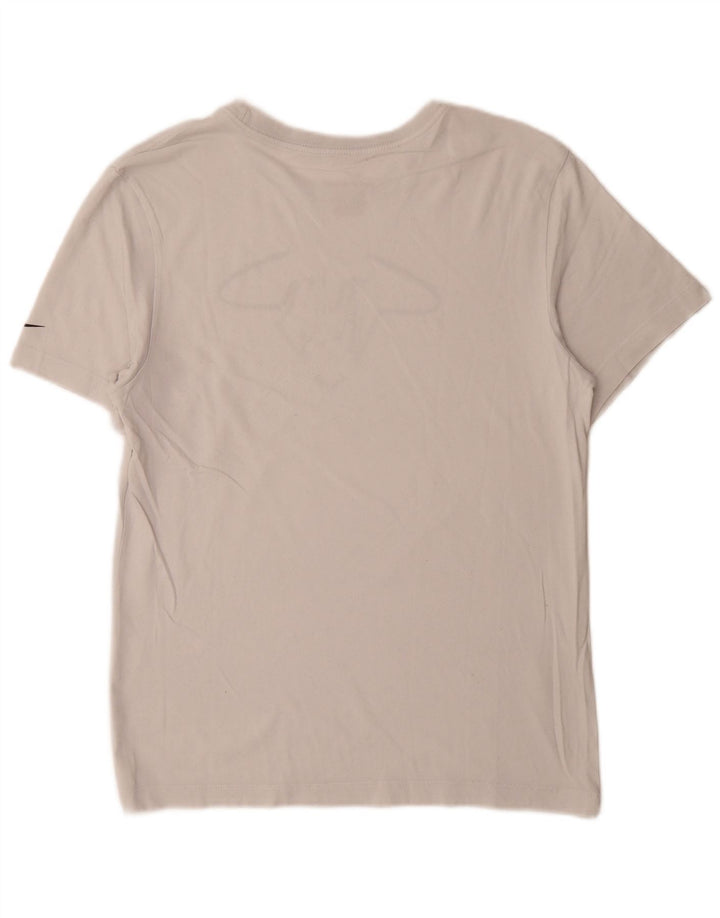 Nike Dri Fit Graphic Camiseta para hombre, talla pequeña, color blanco