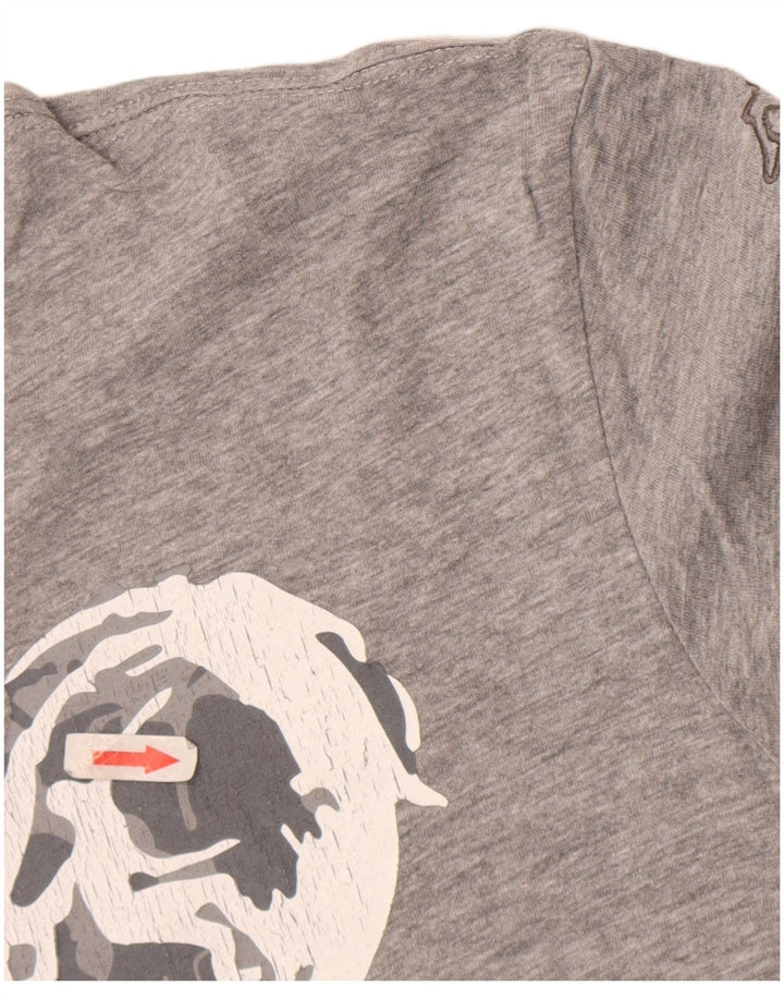 Kappa - Camiseta gráfica para hombre, talla grande, color gris