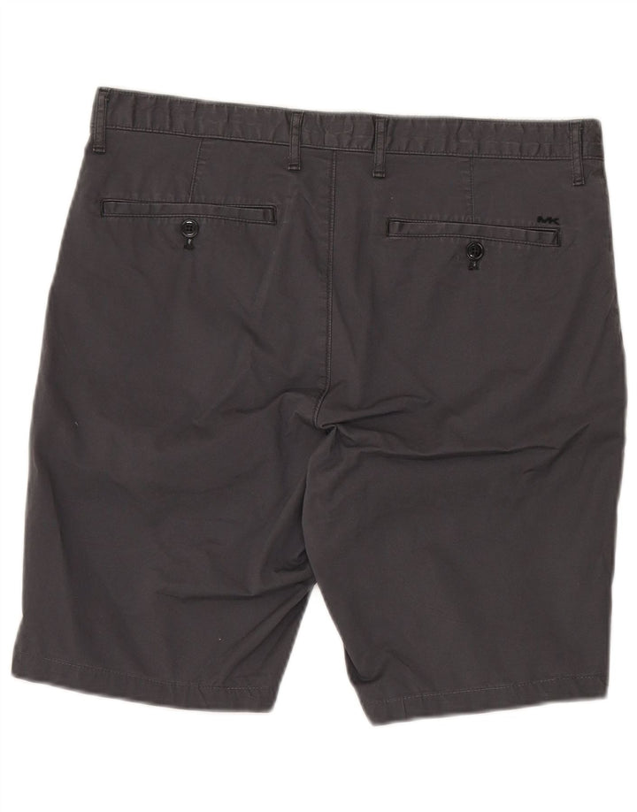 Michael Kors Pantalones cortos chinos ajustados para hombre W30 Algodón gris medio