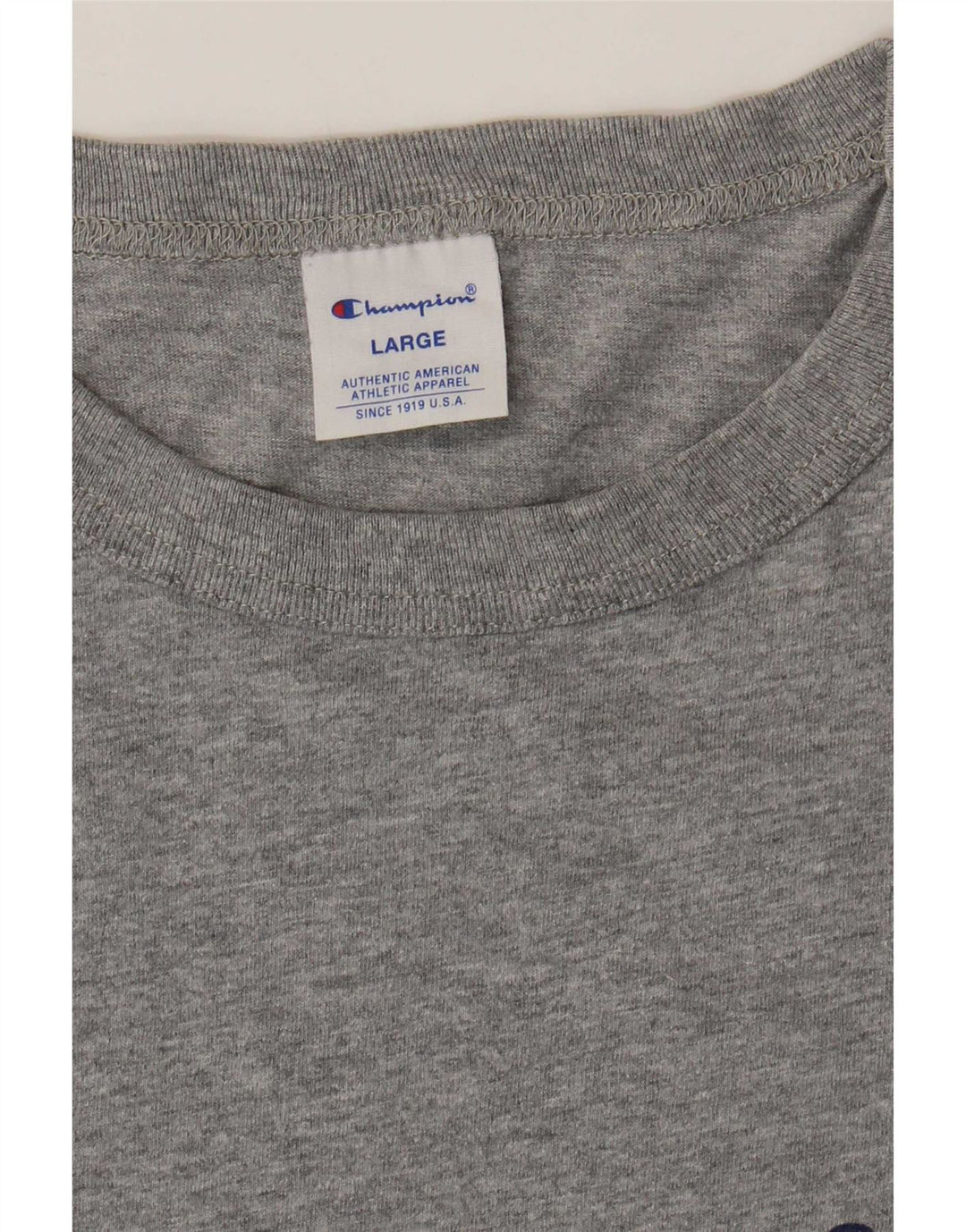 Champion Camiseta gráfica para hombre Top grande gris moteado