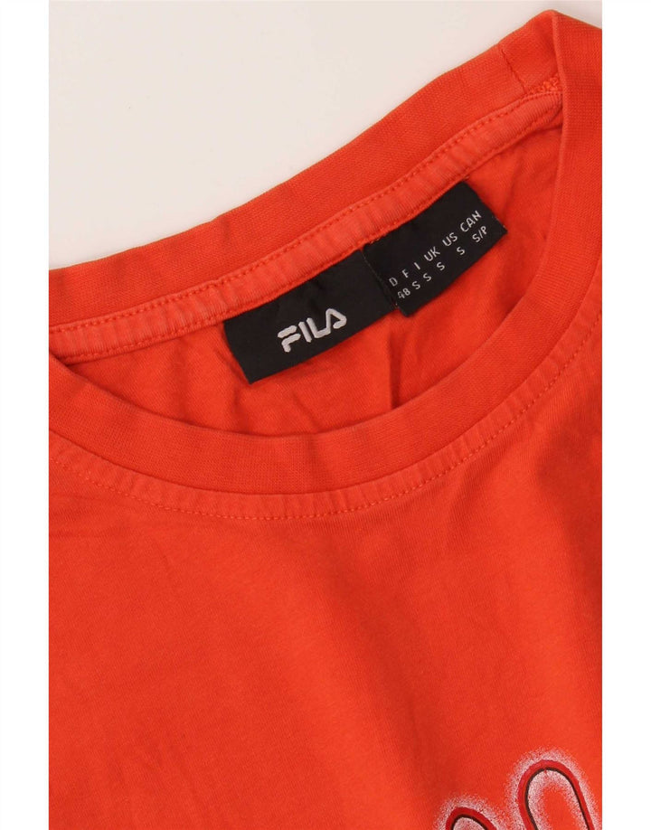 Fila - Camiseta gráfica para hombre, talla pequeña, color naranja
