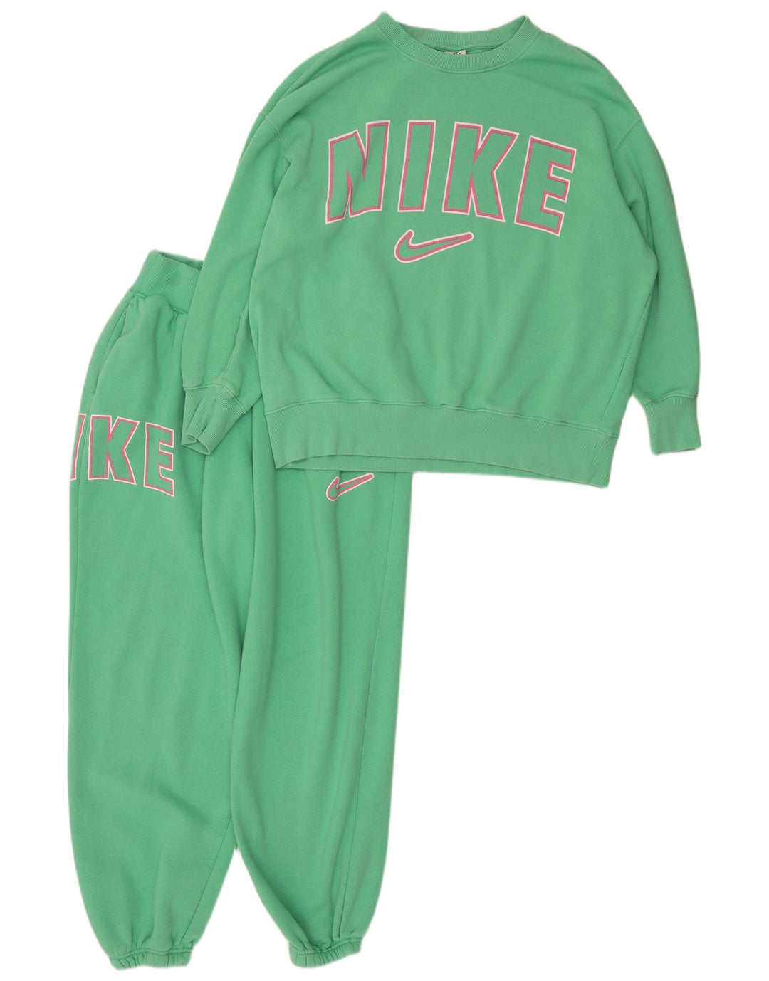 Nike Chándal completo extragrande con gráfico para mujer UK 40 Algodón verde medio