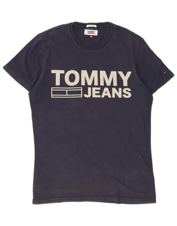 Camiseta Tommy Hilfiger Hombre Slim Fit Graphic Top Algodón Azul Marino Mediano