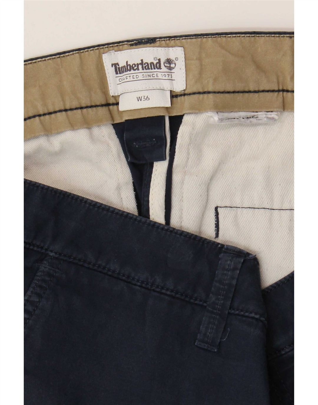 Timberland pantalones cortos chinos para hombre W36 grande azul marino