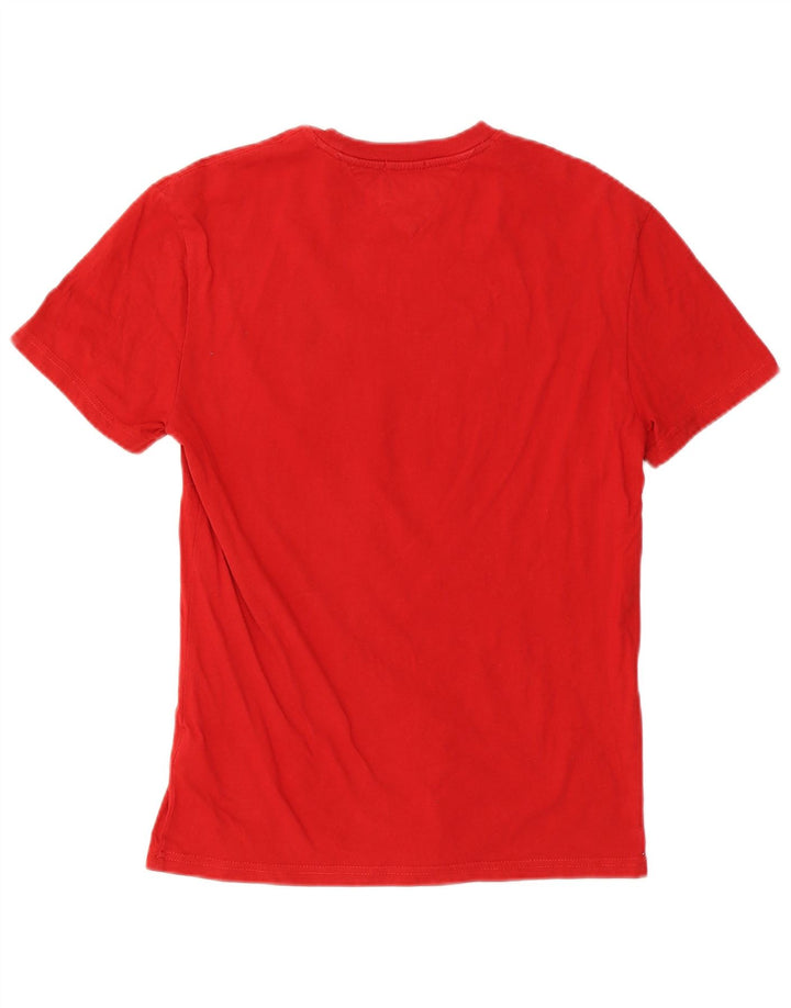 Tommy Hilfiger Camiseta gráfica de corte regular para hombre Top Small Rojo