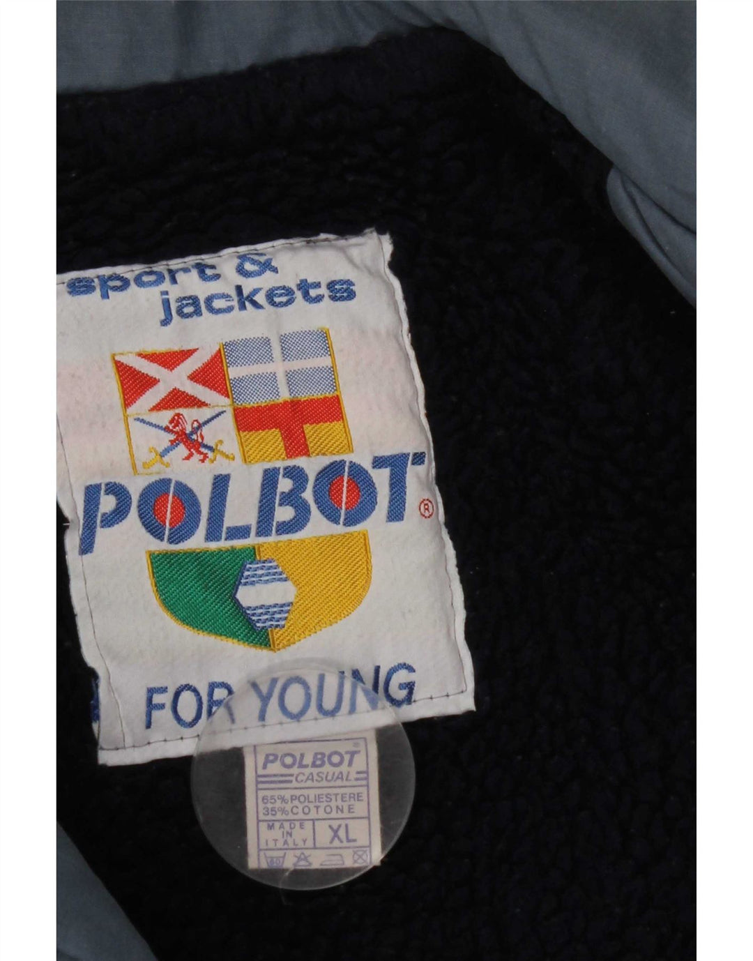 Polbot Chaqueta Bomber Hombre UK 42 XL Poliéster Azul