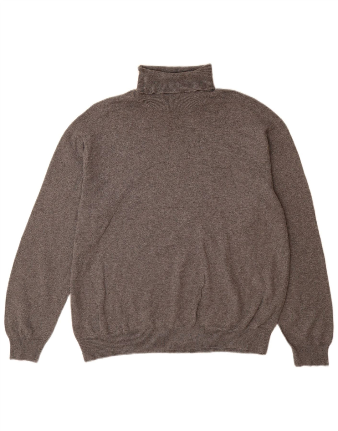 Massimo Dutti Hombre Jersey Cuello Vuelto Gris Medio