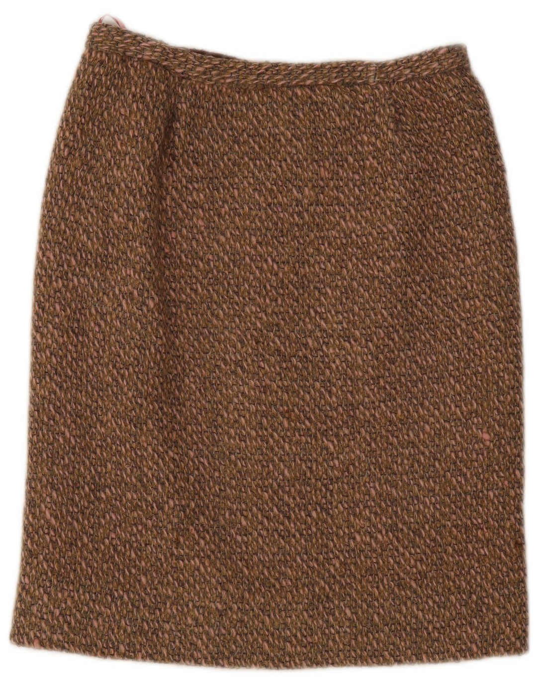 Falda lápiz vintage para mujer W30 Marrón medio
