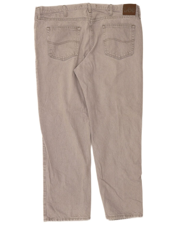 Vaqueros rectos de corte regular para hombre Lee W42 L30 Algodón gris