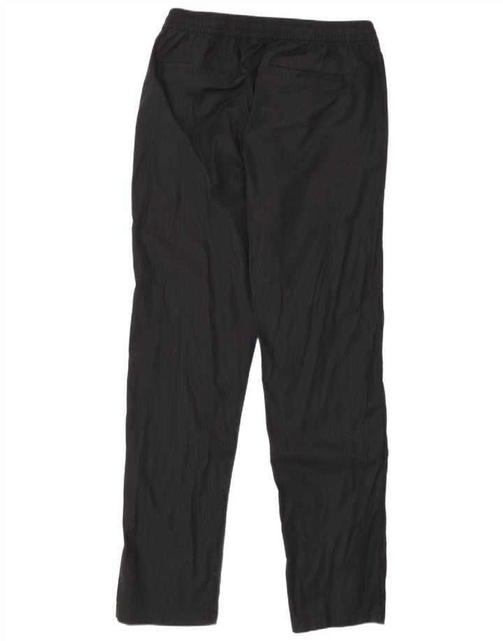 Marks & Spencer Pantalones chinos rectos para hombre mediano W33 L31 lino negro