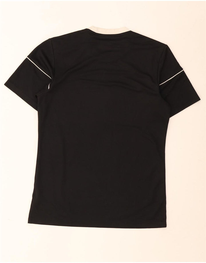 Adidas Hombre Climalite Camiseta Top Pequeño Negro Colorblock Poliéster