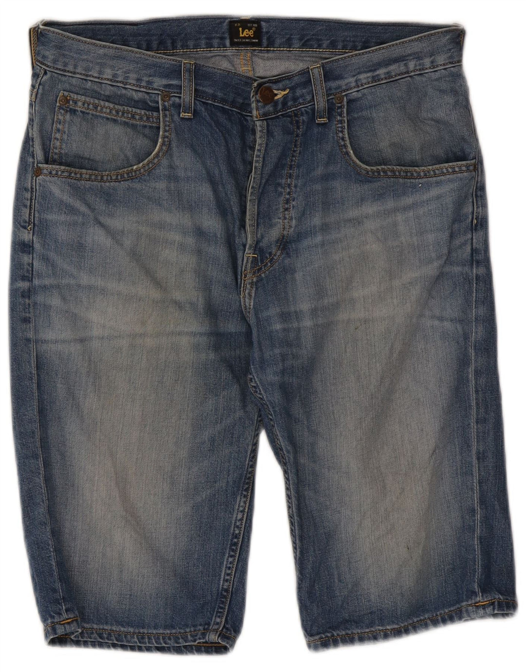 Pantalones cortos vaqueros Lee para hombre W31 de algodón azul medio