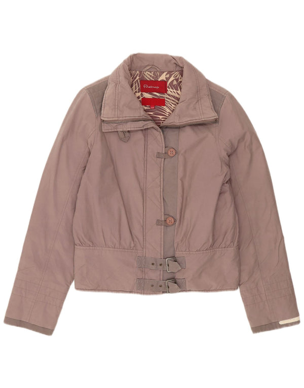 Firetrap Chaqueta Bomber para Mujer UK 10 Small Gris Algodón