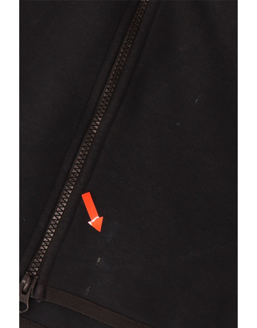 NIKE Sudadera con capucha y cremallera para hombre, algodón negro mediano