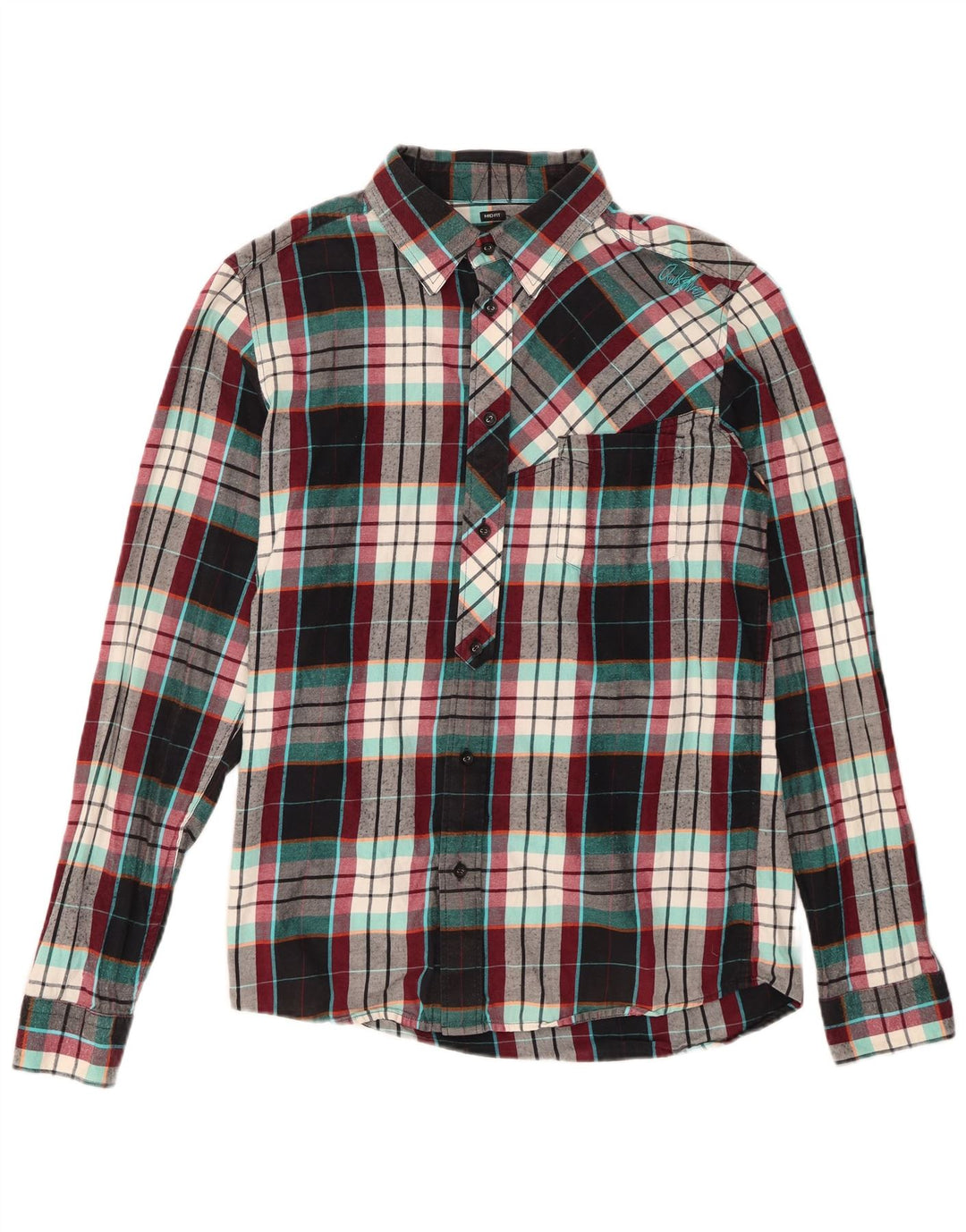 Quiksilver Camisa De Franela De Corte Medio A Cuadros Multicolor Mediano para Hombre