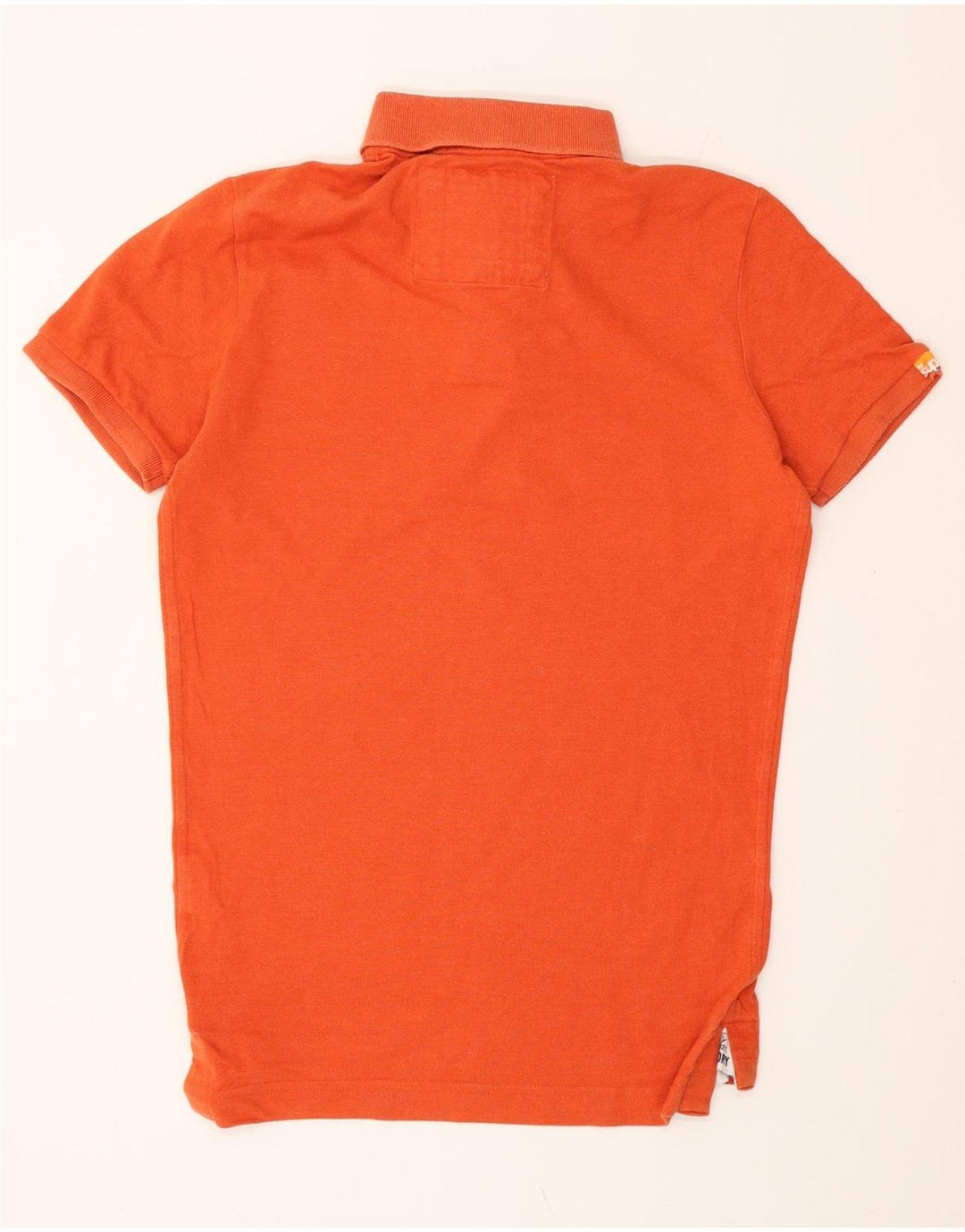 SUPERDRY Polo alto para hombre de algodón naranja medio
