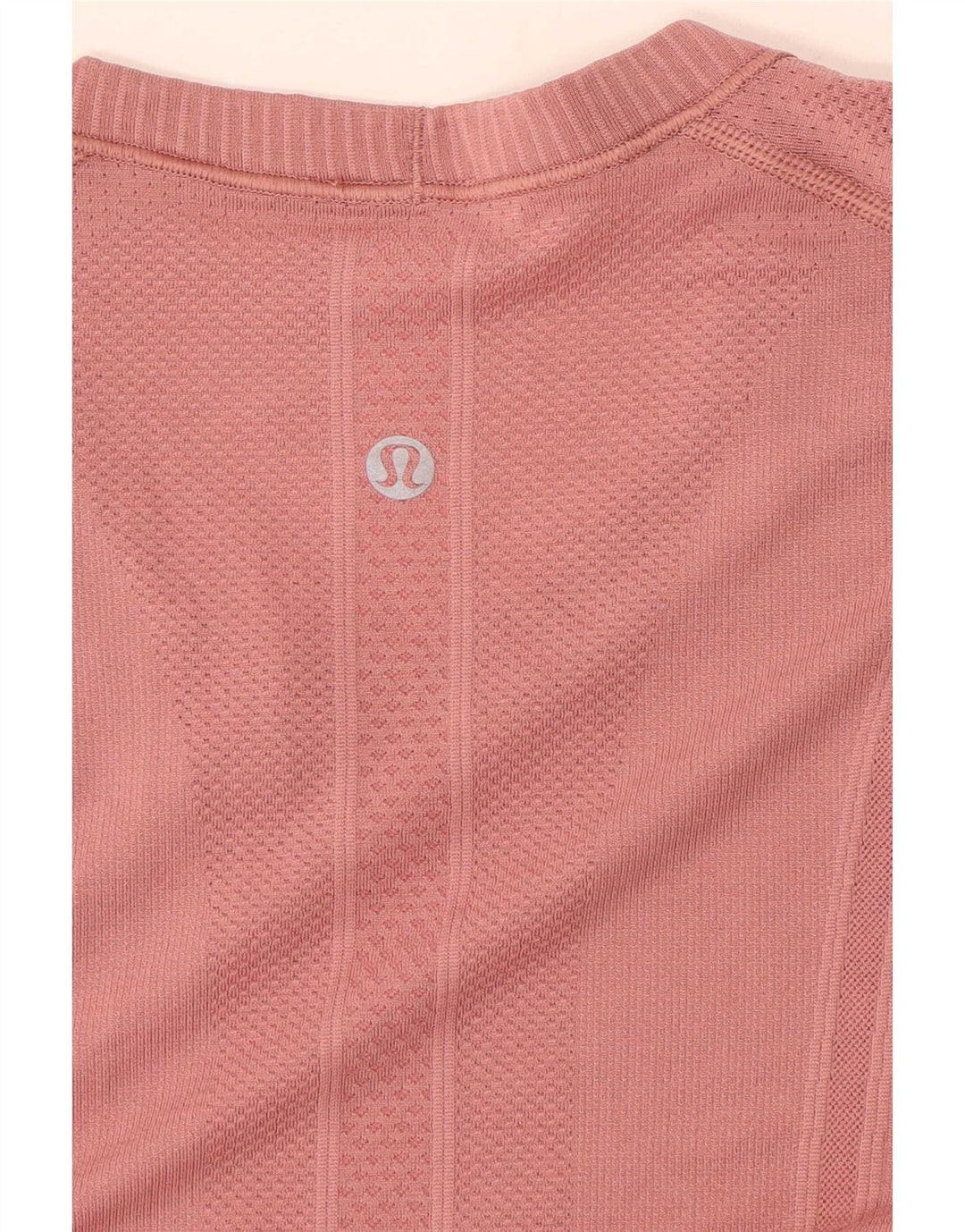 Lululemon Mujer Top Manga Larga UK 42 Medio Rosa
