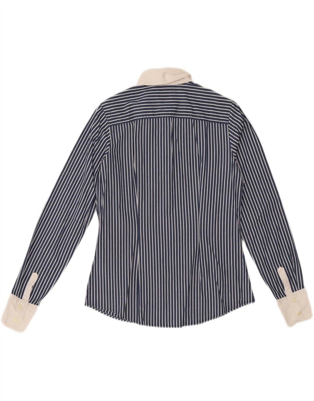 TOMMY HILFIGER Womens Shirt US 6 Medium Navy Blue Striped Cotton Vintage Tommy Hilfiger and Second-Hand Tommy Hilfiger from Messina Hembry 