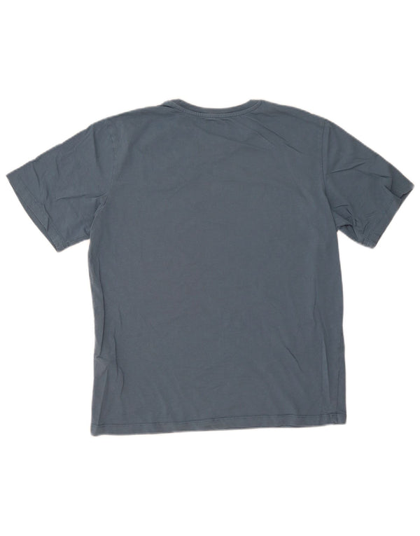 Jack & Jones Hombre Camiseta Top Azul Medio Algodón
