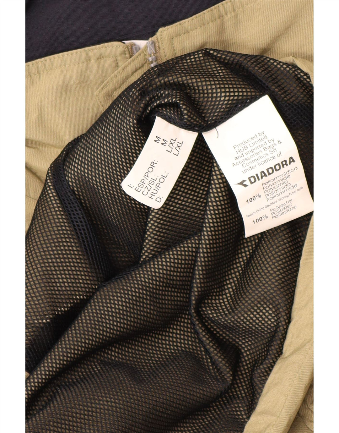 Diadora Chubasquero Hombre UK 38 Medium Caqui Poliamida