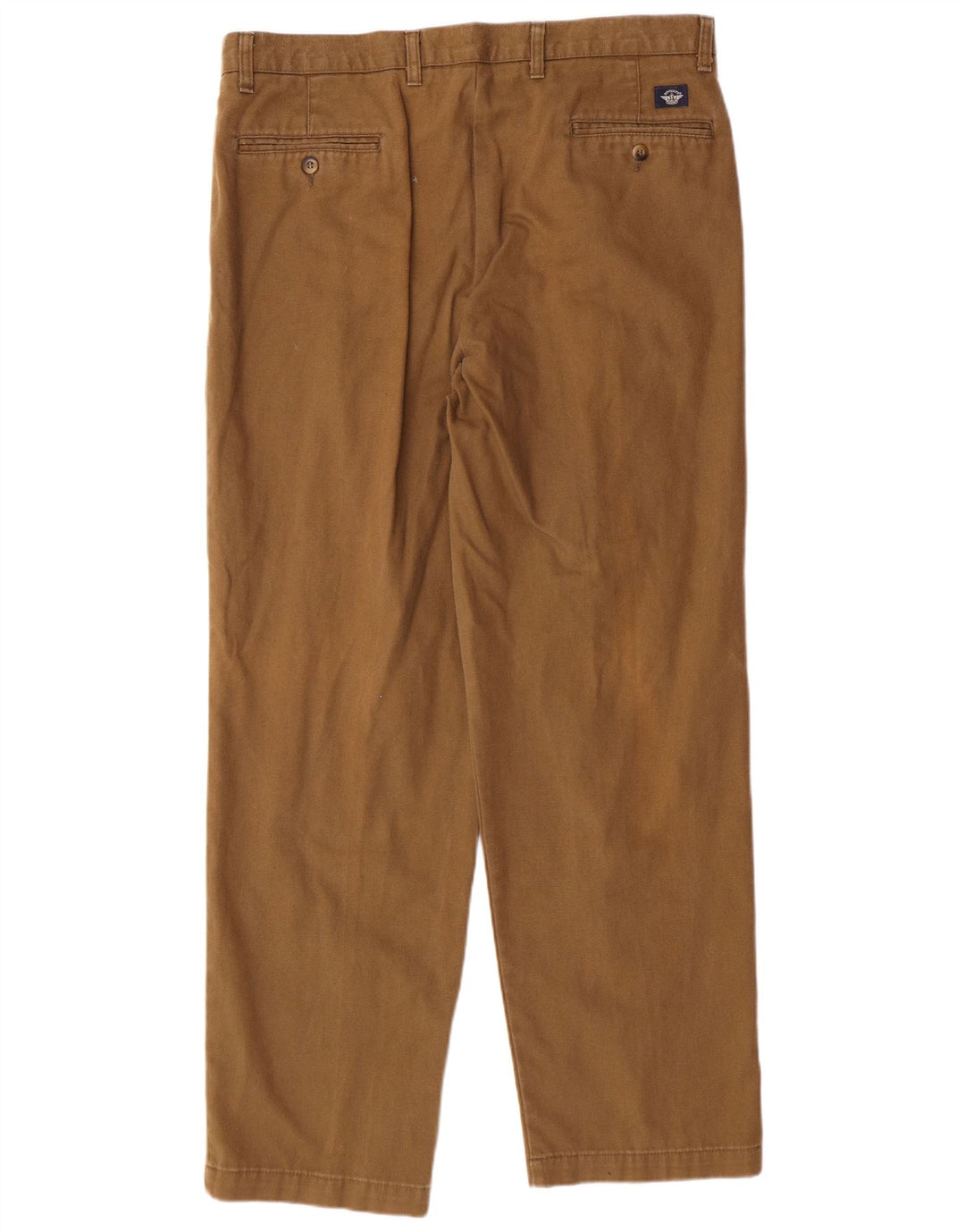 Dockers Pantalón chino con pinzas color caqui para hombre W38 L32 Algodón beige clásico
