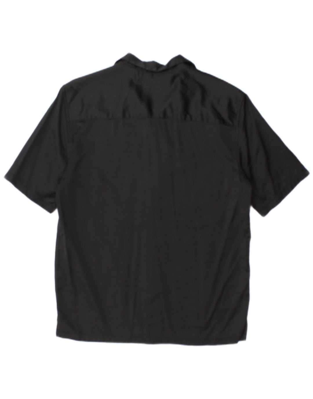 Zara Hombre Camisa Manga Corta Small Viscosa Negra