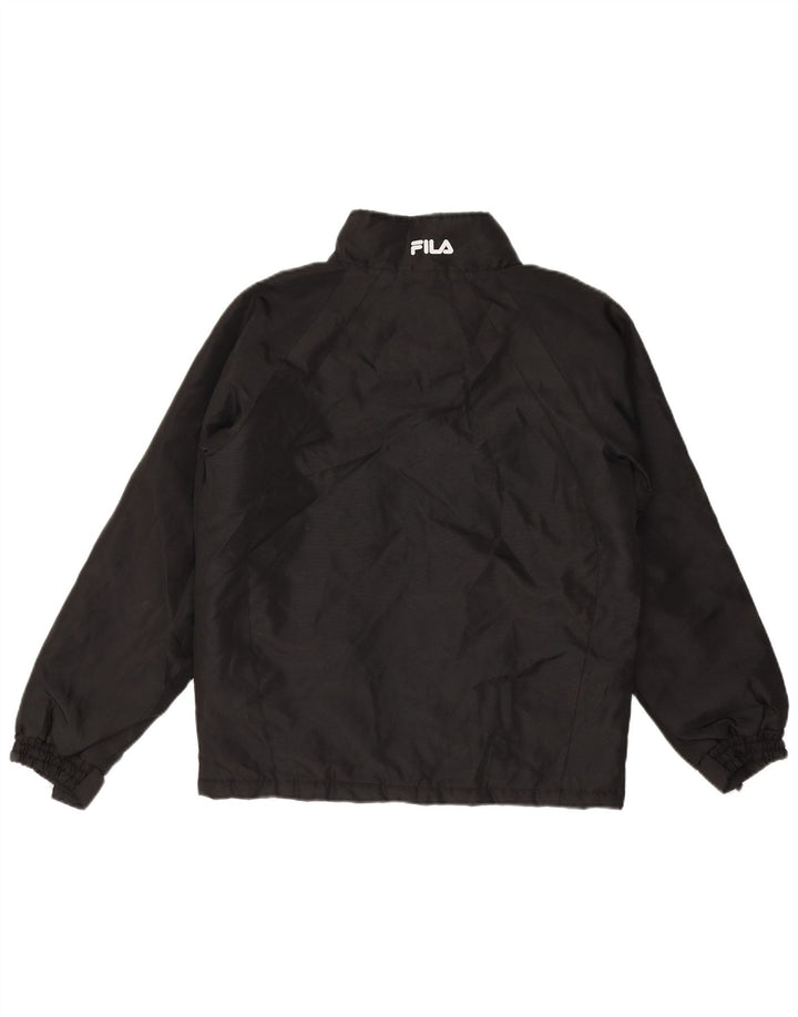 Fila Chaqueta cortavientos para niños 13-14 años Grande Poliéster negro