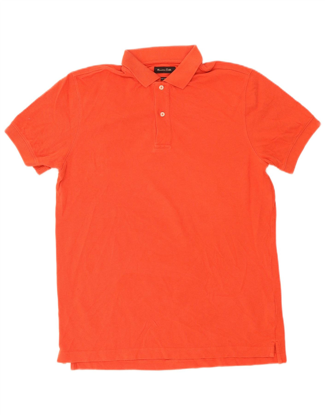 Polo Massimo Dutti Hombre Algodón Naranja Medio