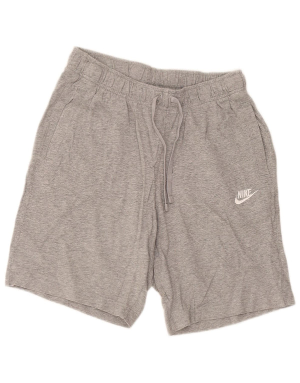 Nike - Pantalones cortos deportivos para hombre (algodón moteado gris pequeño)