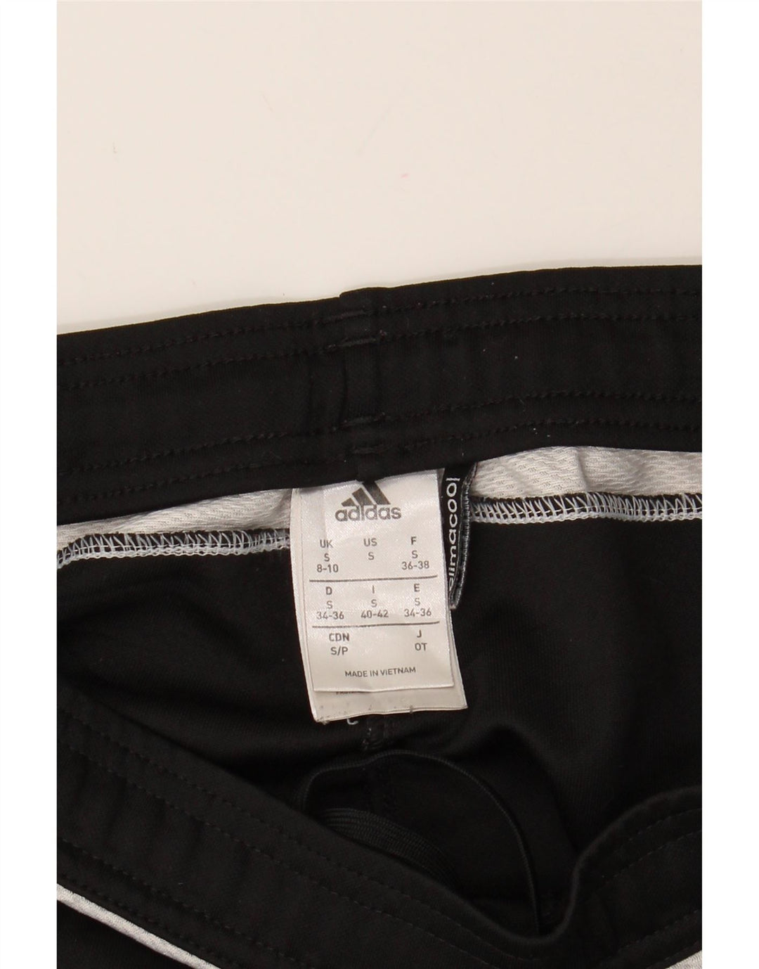 ADIDAS Womens Climacool Tracksuit Trousers UK 8/10 Small Black Polyester Vintage Adidas and Second-Hand Adidas from Messina Hembry 