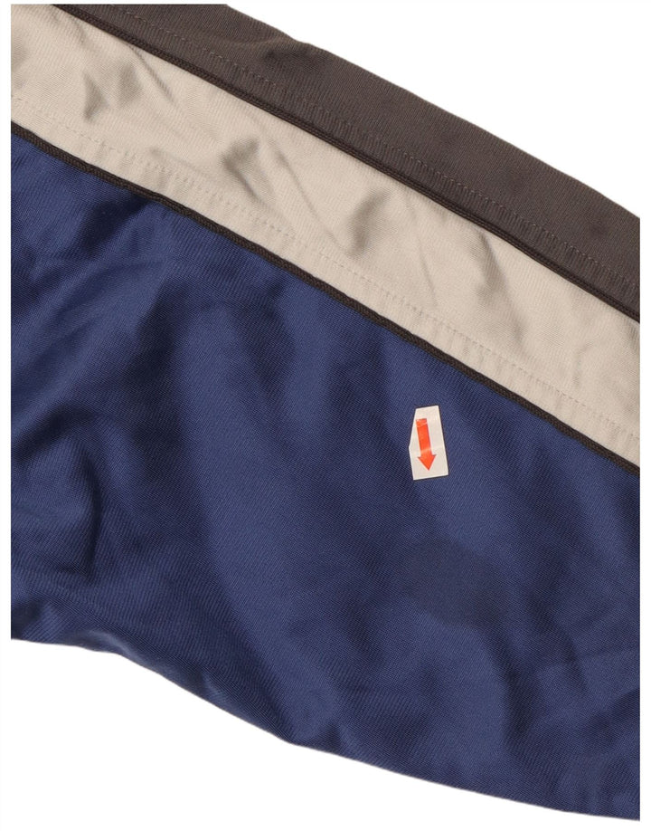 Kappa Chaqueta de chándal para niños 9-10 años Grande Azul Colorblock Poliéster