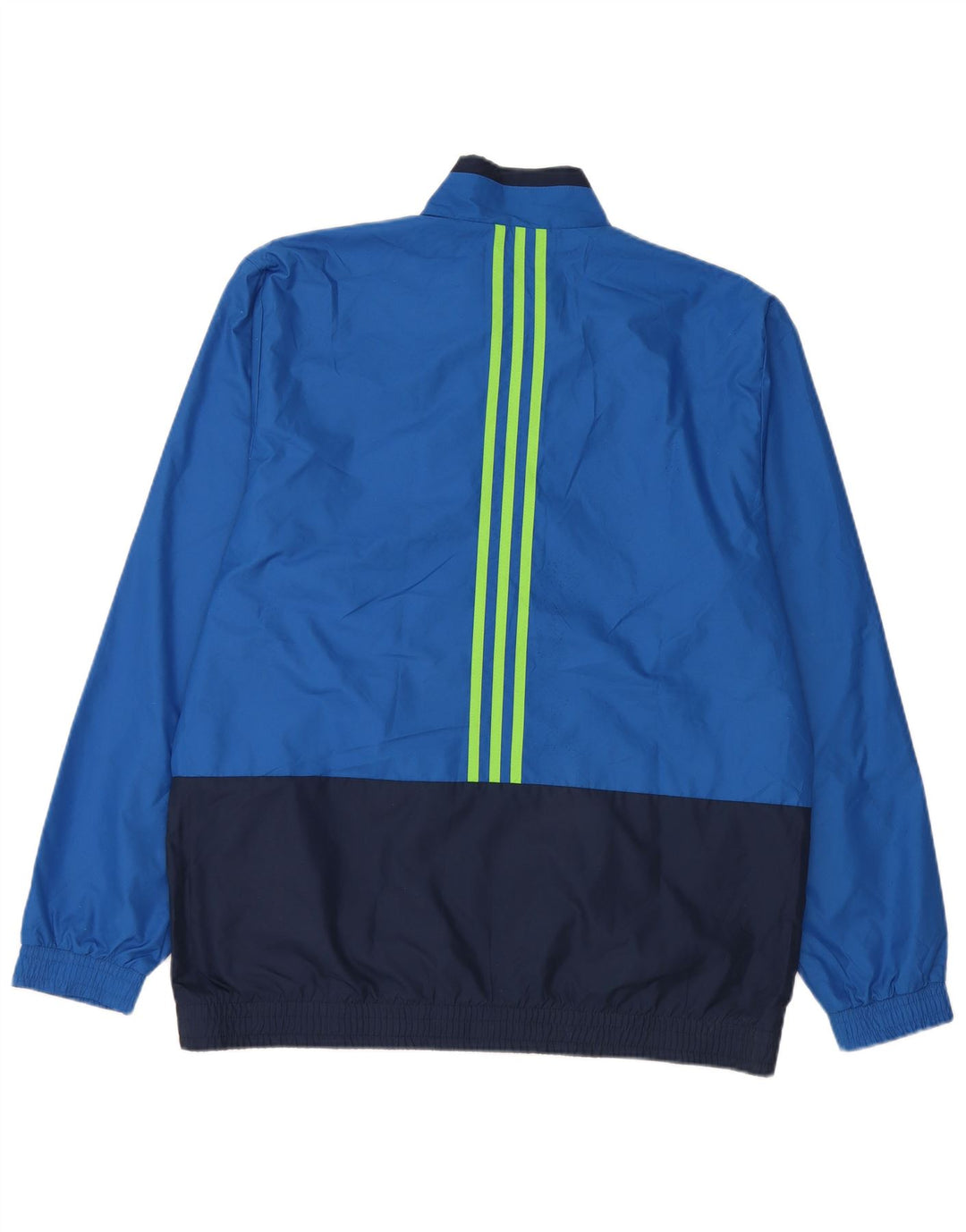 Adidas - Chaqueta de chándal para hombre, talla 42/44, poliéster color azul grande