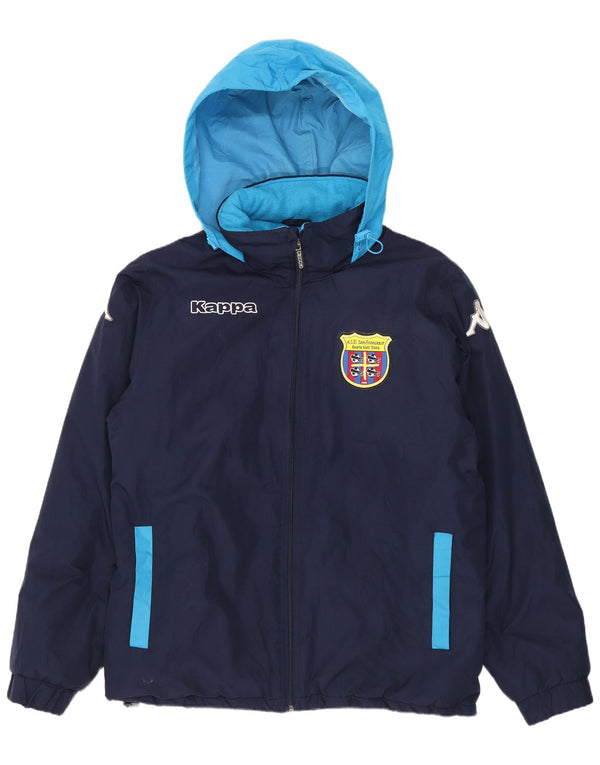 Kappa Chaqueta cortavientos gráfica para hombre UK 38 Medium Azul marino