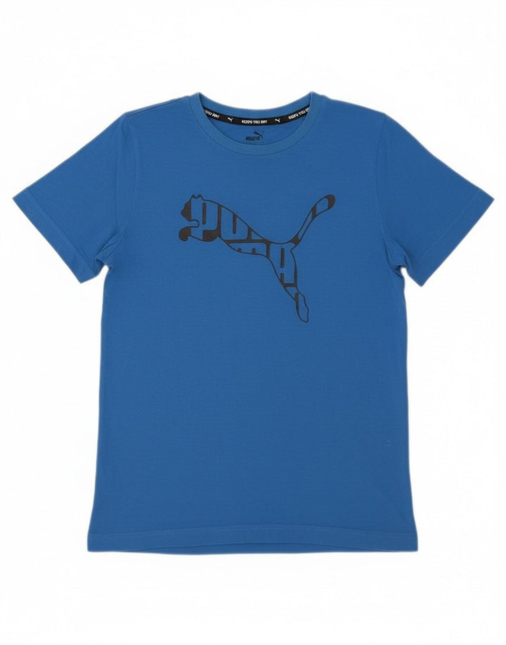 Puma Camiseta gráfica para niño 11-12 años Azul
