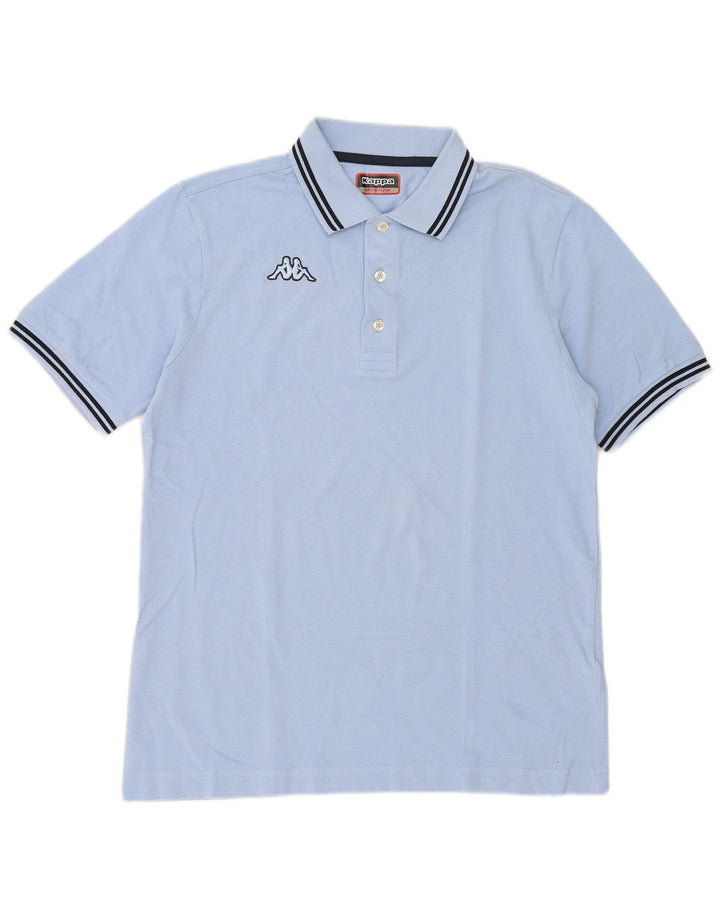 Polo Kappa Hombre Algodón Azul Medio