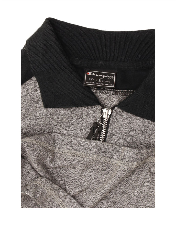 Champion Polo Para Hombre Pequeño Gris Colorblock