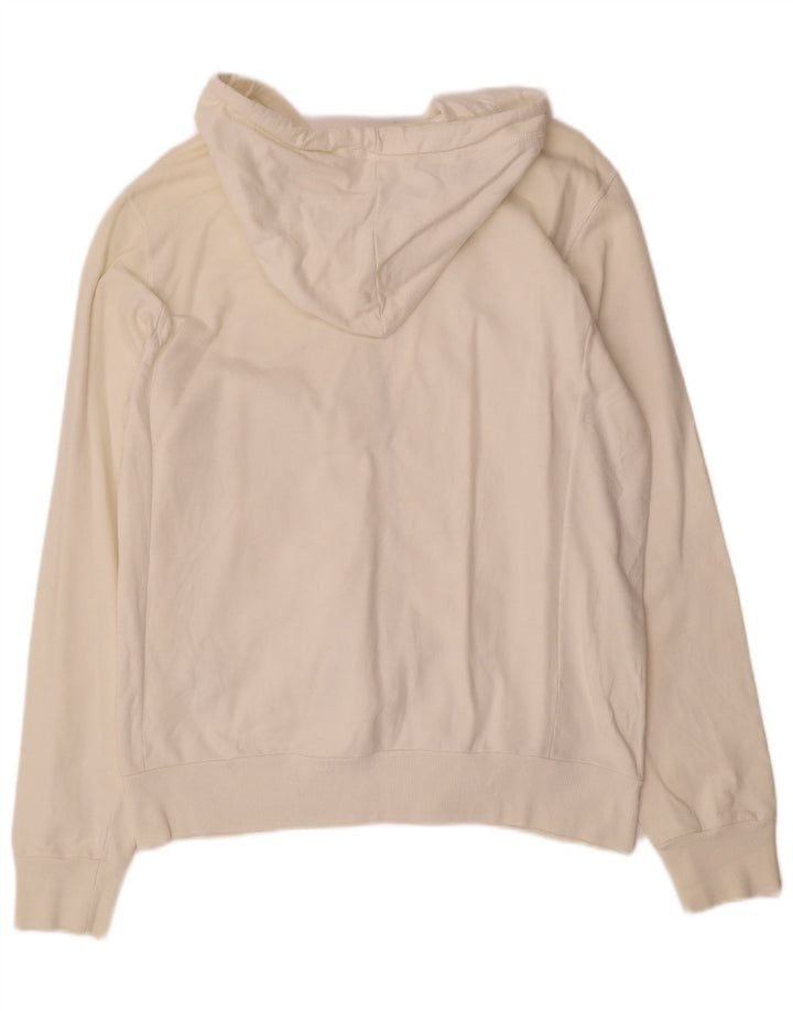 Wrangler Suéter Con Capucha Y Cremallera Para Hombre Algodón Mediano Blanco Roto