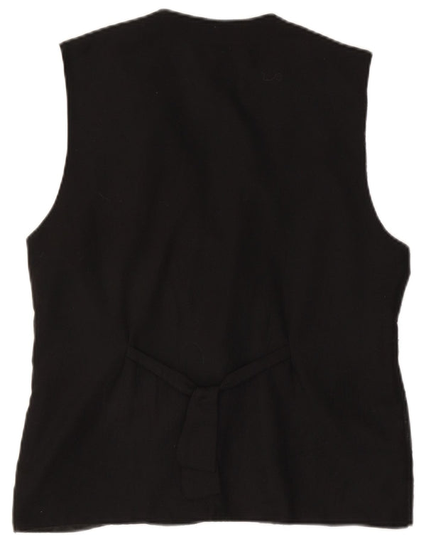 ACCORDO Chaleco para mujer UK 14 Medium Black Patchwork